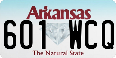 AR license plate 601WCQ