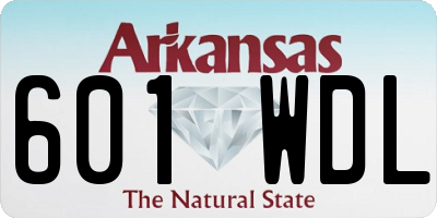 AR license plate 601WDL