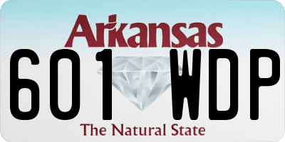 AR license plate 601WDP