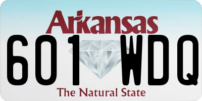 AR license plate 601WDQ
