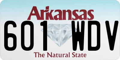 AR license plate 601WDV