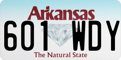 AR license plate 601WDY