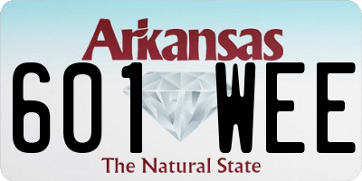AR license plate 601WEE