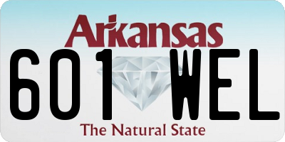 AR license plate 601WEL