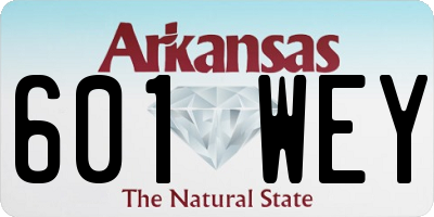 AR license plate 601WEY