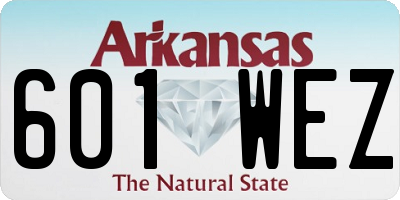 AR license plate 601WEZ