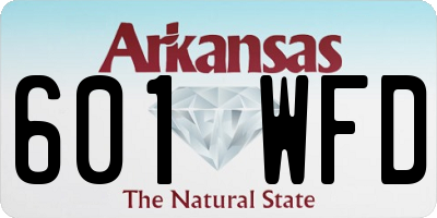 AR license plate 601WFD