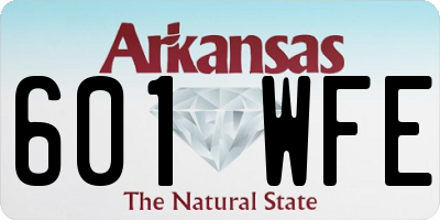 AR license plate 601WFE