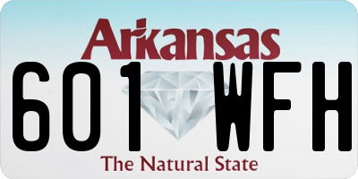 AR license plate 601WFH