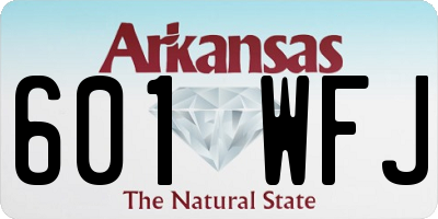 AR license plate 601WFJ