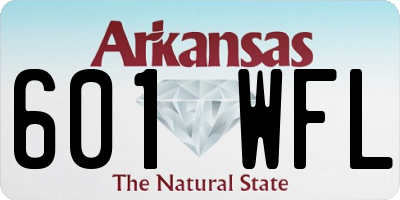 AR license plate 601WFL