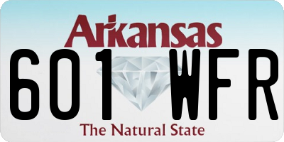 AR license plate 601WFR