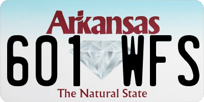 AR license plate 601WFS