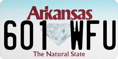 AR license plate 601WFU
