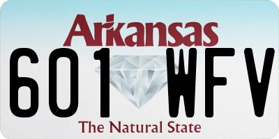 AR license plate 601WFV