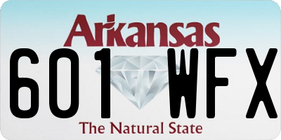 AR license plate 601WFX