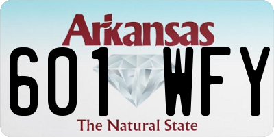 AR license plate 601WFY