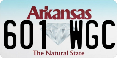 AR license plate 601WGC