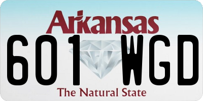 AR license plate 601WGD