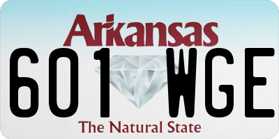 AR license plate 601WGE