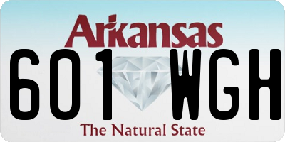 AR license plate 601WGH