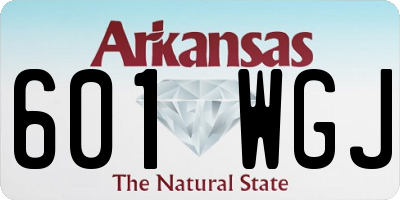 AR license plate 601WGJ
