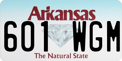 AR license plate 601WGM