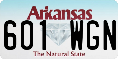 AR license plate 601WGN