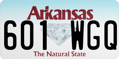 AR license plate 601WGQ