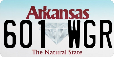 AR license plate 601WGR