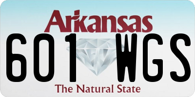 AR license plate 601WGS