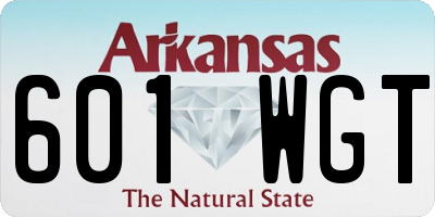 AR license plate 601WGT