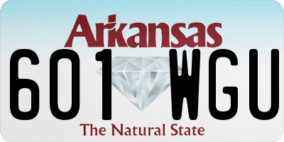 AR license plate 601WGU