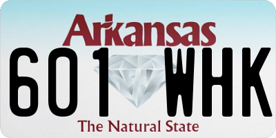 AR license plate 601WHK