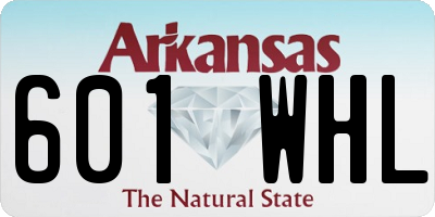 AR license plate 601WHL