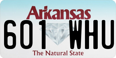 AR license plate 601WHU