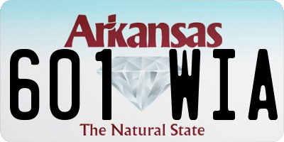 AR license plate 601WIA