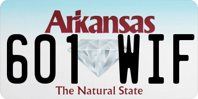 AR license plate 601WIF