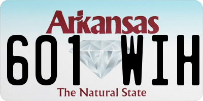 AR license plate 601WIH