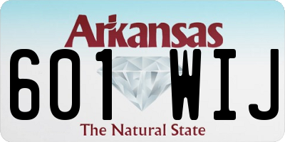 AR license plate 601WIJ