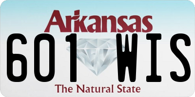 AR license plate 601WIS