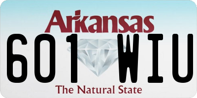 AR license plate 601WIU