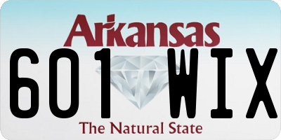 AR license plate 601WIX