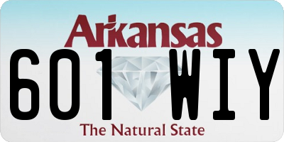 AR license plate 601WIY