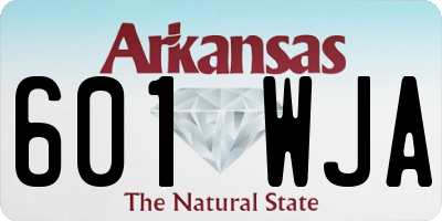 AR license plate 601WJA