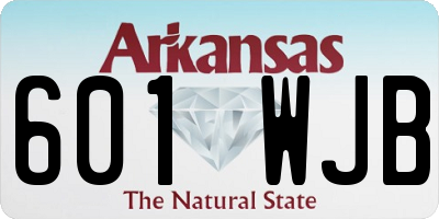 AR license plate 601WJB