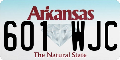 AR license plate 601WJC