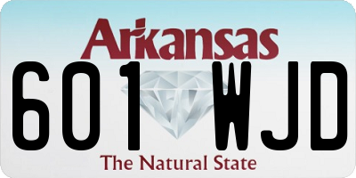 AR license plate 601WJD