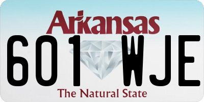 AR license plate 601WJE