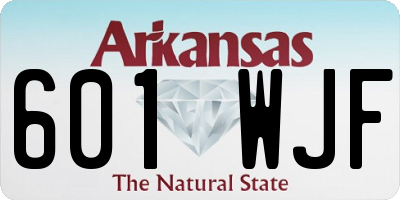 AR license plate 601WJF